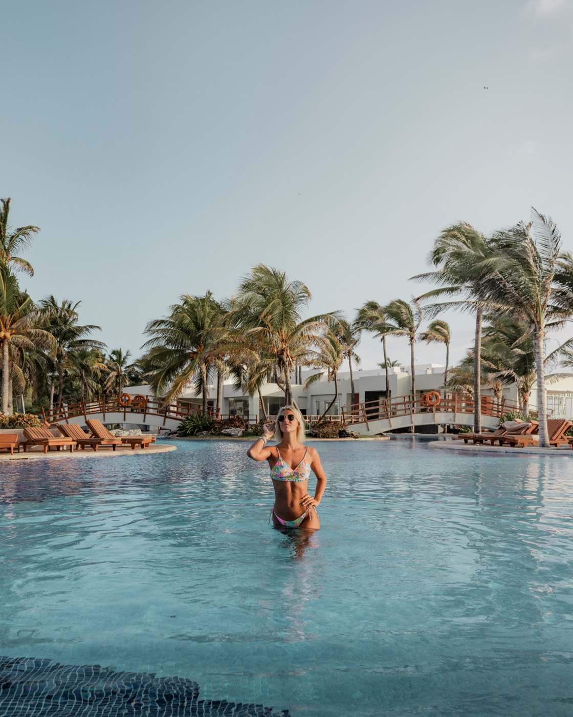 Swimming pool at The Pyramid at Grand Oasis hotel