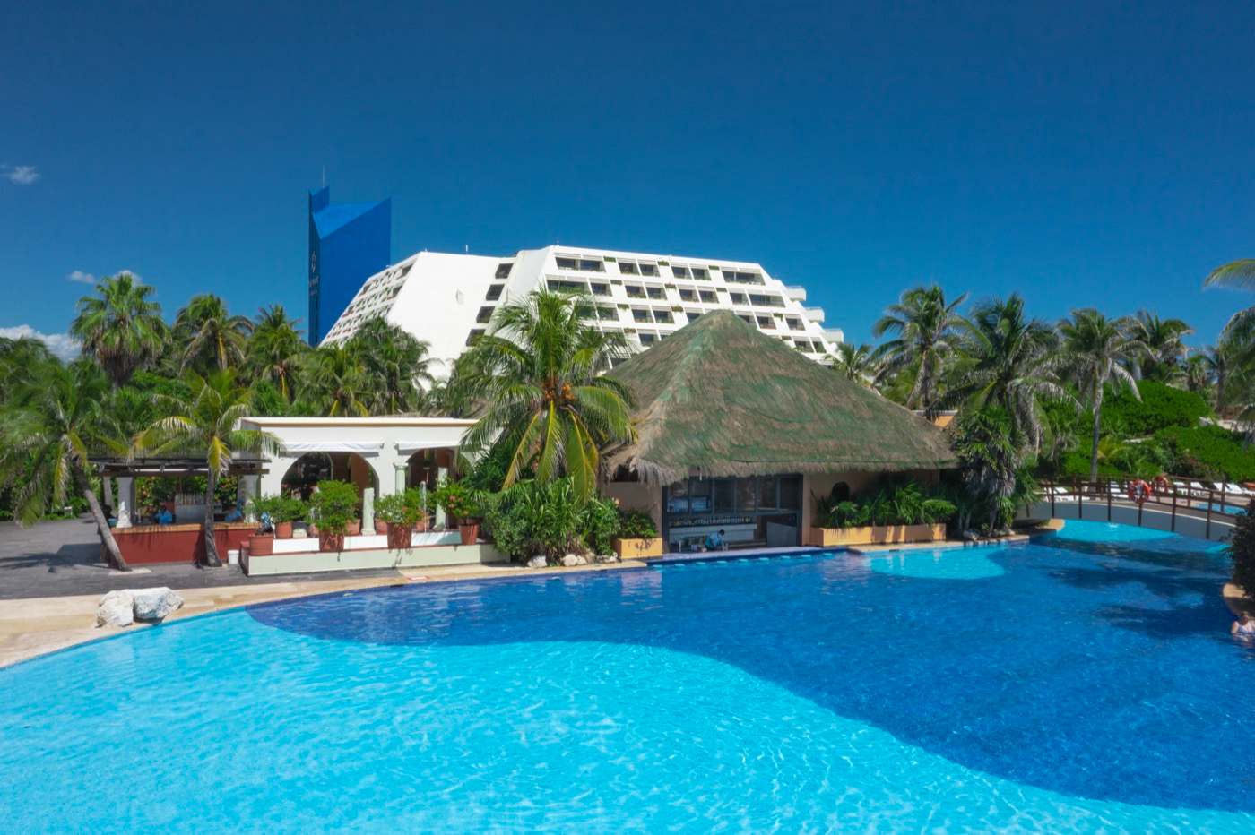 Swimming pool at The Pyramid at Grand Oasis hotel