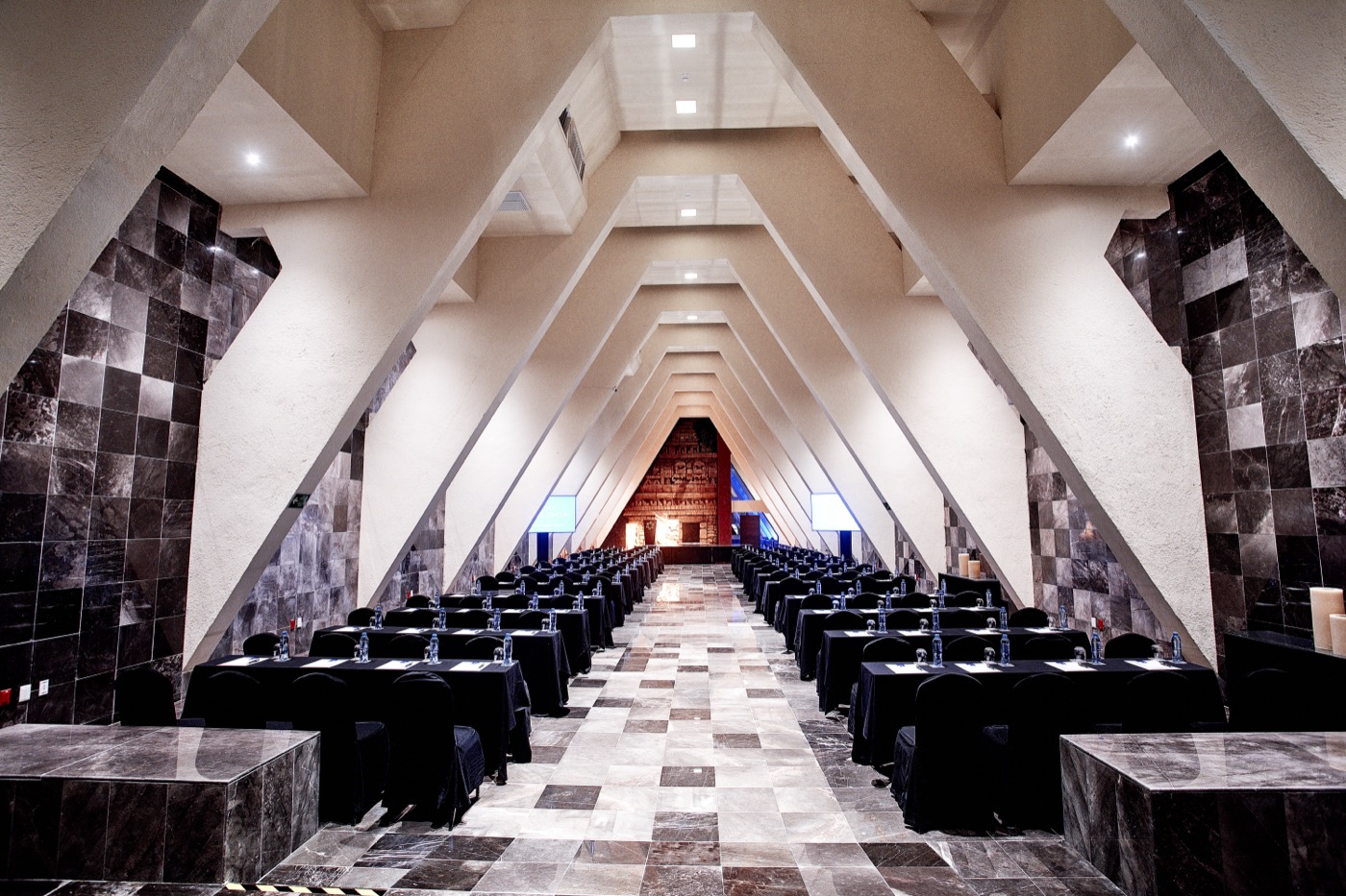 Sea view terrace altar at The Pyramid at Grand Oasis Hotel